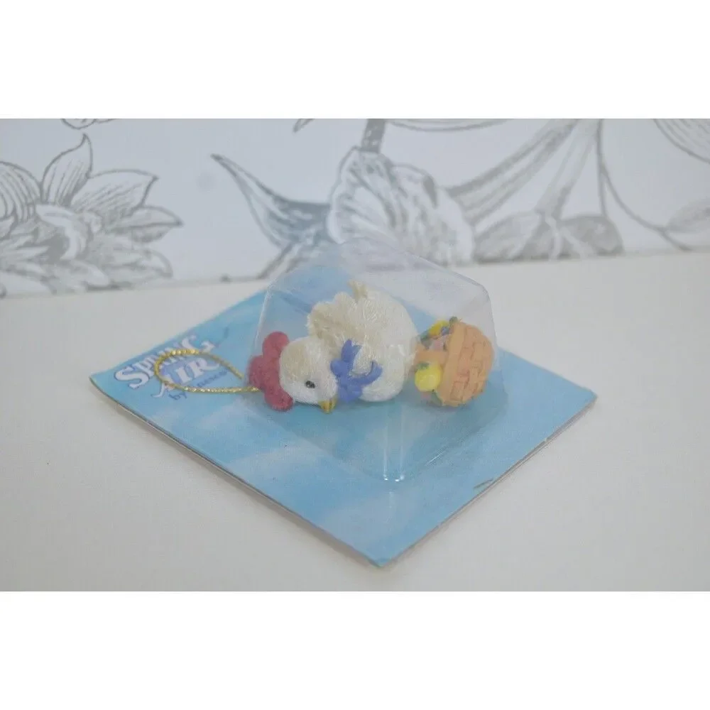 Mary's Henhouse Chicken Ornament Spring Is In The Air Vintage Enesco New